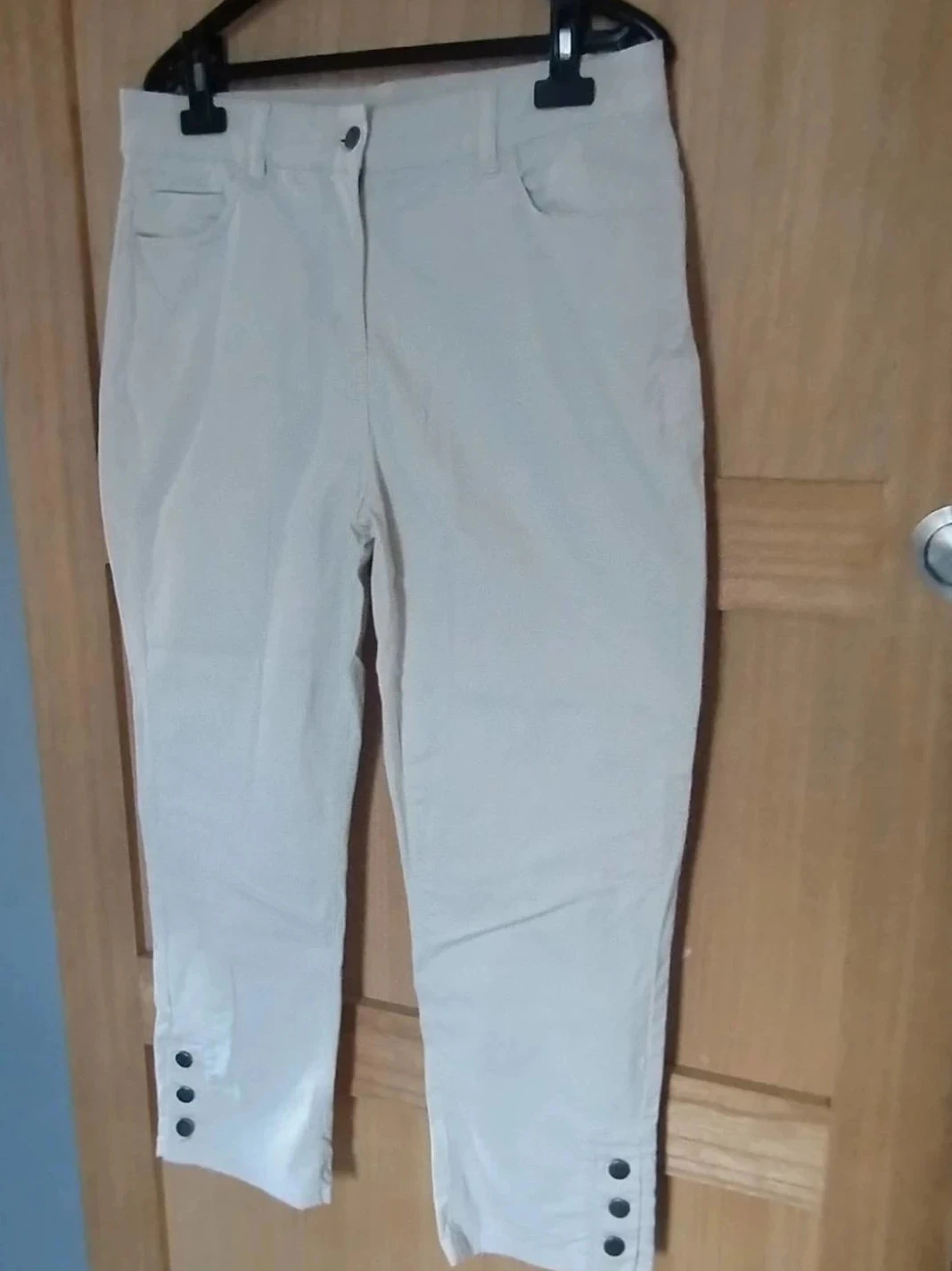 Pantacourt 3/4 blanc élastique, Damart, T40